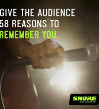 Shure SM58S Vocal XLR Microphone (With On/Off Switch) Black